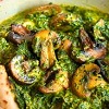 Bonsai spinach mushroom curry